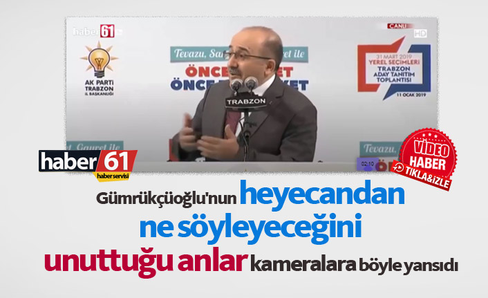 Gümrükçüoğlu heyecandan ne söyleyeceğini unuttu
