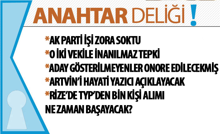 Anahtar Deliği : AK Parti Garanti Yerlerde İşi Zora Soktu! Trabzon’da İttifak Tercihleri Tersine Döndü