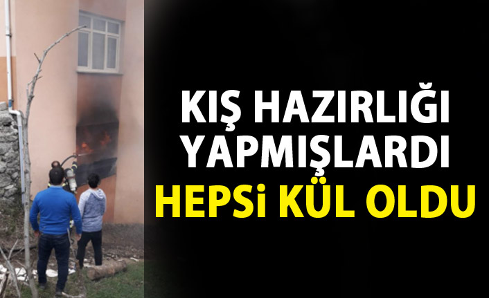 Arsin'de korkutan yangın!