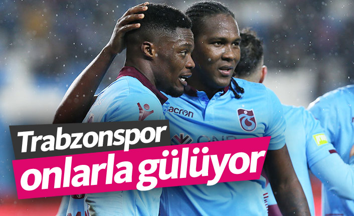 Trabzonspor golcüleriyle coşuyor