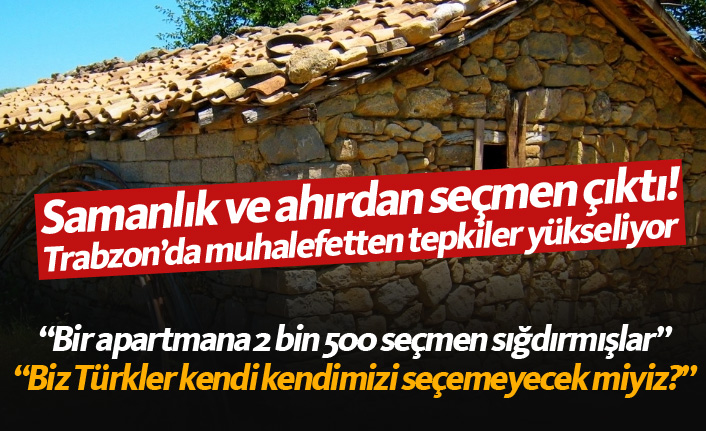 Samanlık ve ahırlardan seçmen çıktı