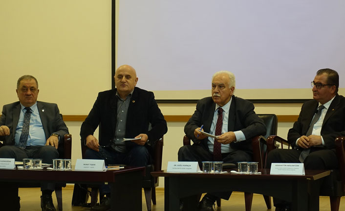 Perinçek Trabzon'da konuştu: Korkarak değil, cesaretle...