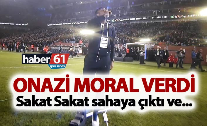 Onazi moral verdi - Sakat Sakat sahaya çıktı ve...