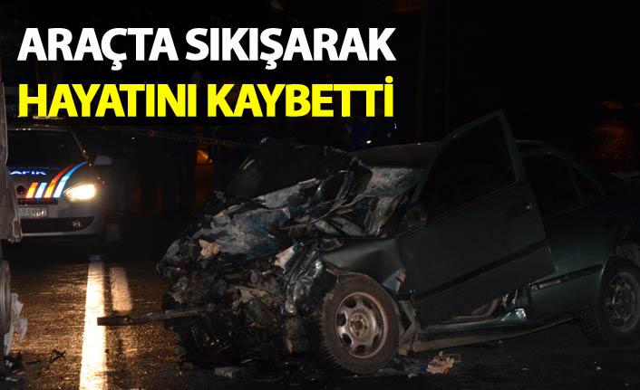 Tanker ile otomobil çarpıştı - 1 Ölü