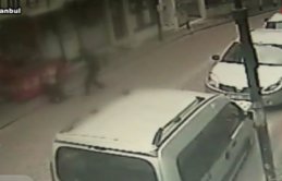 İstanbul'daki korkunç cinayet kamerada