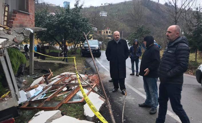 Başkan Çebi kaza yerinde