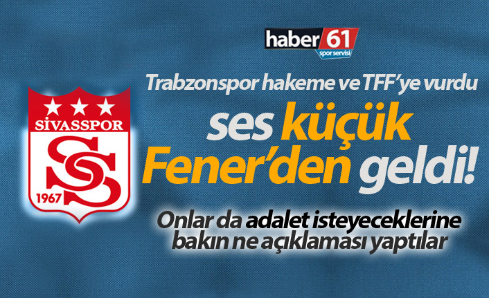 Trabzonspor'un adalet çağrıları Sivasspor'da sıkıntı yarattı