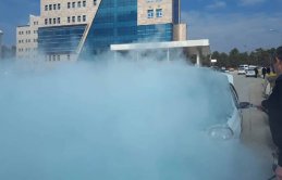 Adliye önünde panik anları