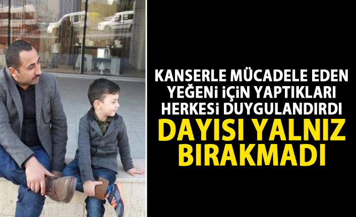 Tedavi gören yeğenine destek için bakın ne yaptı?