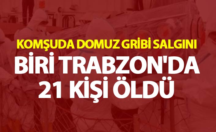 Komşuda domuz gribi salgını - Biri Trabzon'da 21 kişi öldü