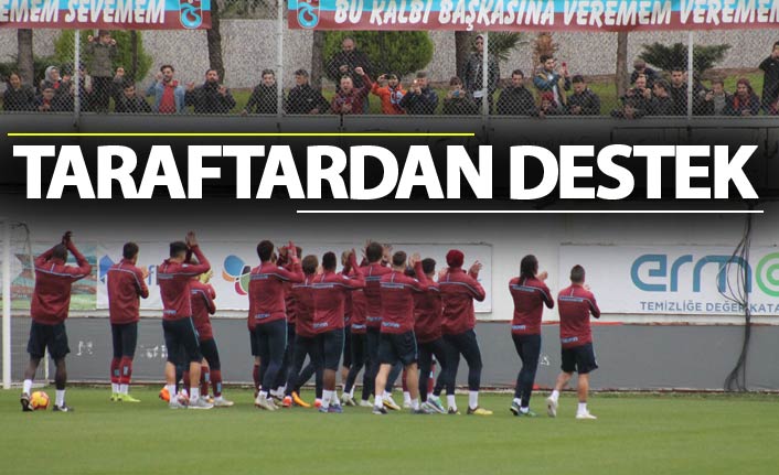 Trabzonspor taraftarlarından takıma destek