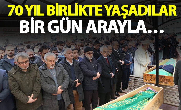 70 yıllık evli çift bir gün arayla vefat etti
