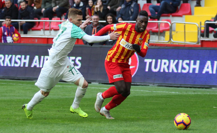 Kayserispor ve Bursaspor yenişemedi