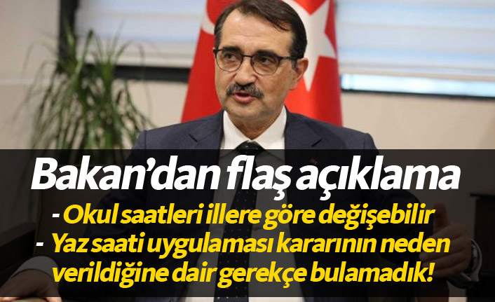 Bakan'dan flaş açıklama; Okul saatleri illere göre değişebilir