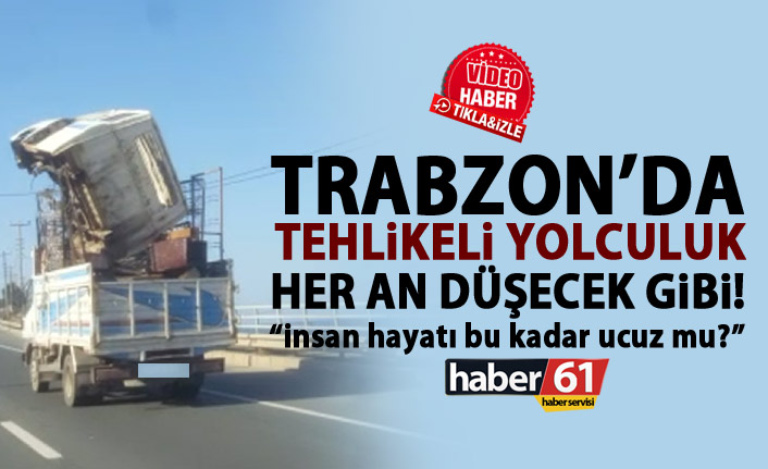 Trabzon'da tehlikeli yolculuk! İnsan hayatı bu kadar ucuz mu?