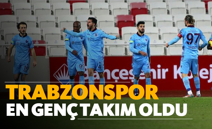 Trabzonspor en genç takım oldu