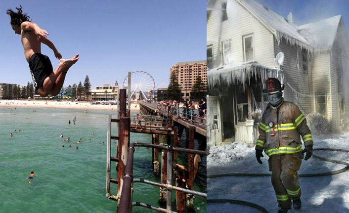 Bir tarafta 'kutup girdabı', bir tarafta 'çöl sıcakları' - 100 derece...