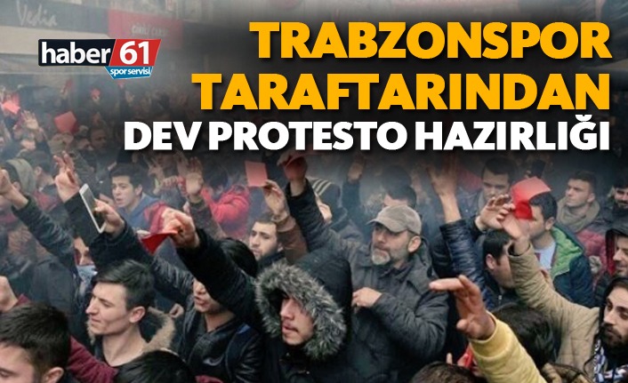 Trabzonspor taraftarından dev protesto