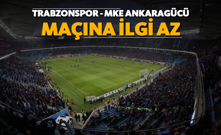 Trabzonspor - MKE Ankaragücü maçına ilgi az