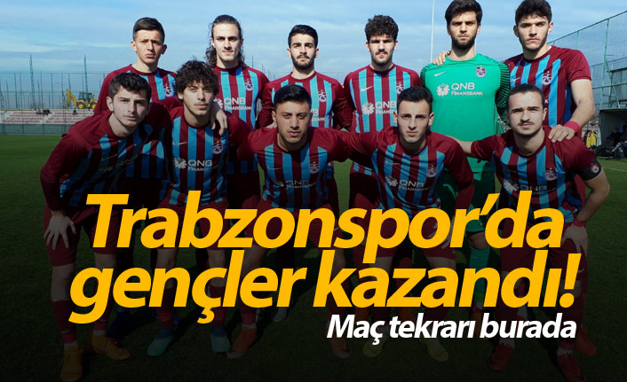 Trabzonspor'da gençler Ankaragücü'nü yendi