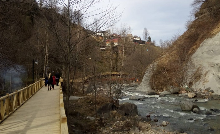 Trabzon'daki eşsiz yürüyüş yolu bitti