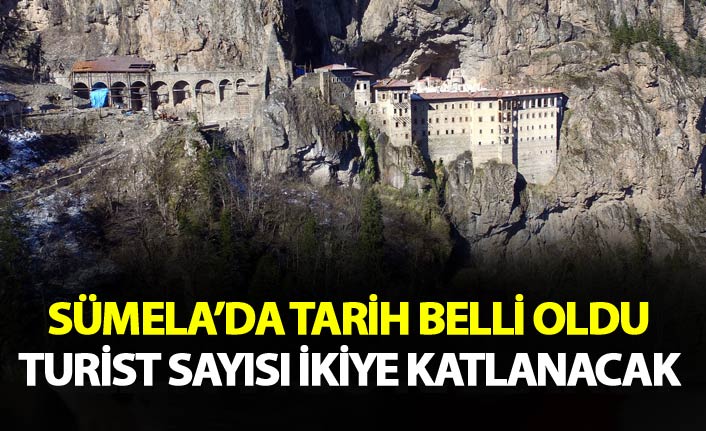 Sümela Manastırı'nda teleferik heyecanı