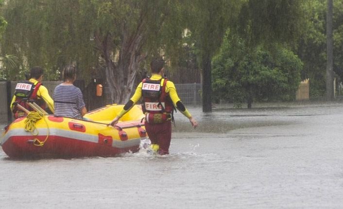 500 ev sular altında kaldı