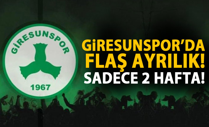 Giresunspor'da Ümit Özat dönemi sona erdi