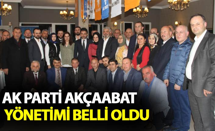 AK Parti Akçaabat Yönetimi belli oldu