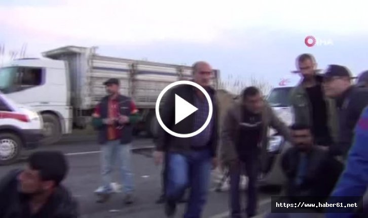 üç otomobil birbirine girdi! Can pazarı yaşandı!