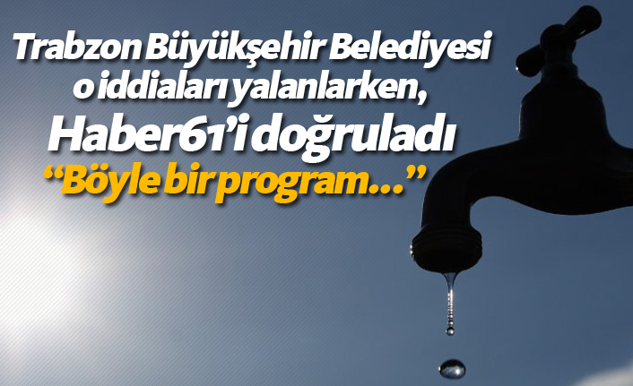 Trabzon Büyükşehir Belediyesi'nden o iddialara yalanlama!