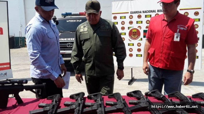 Venezuela'da Amerikan silahları yakalandı!