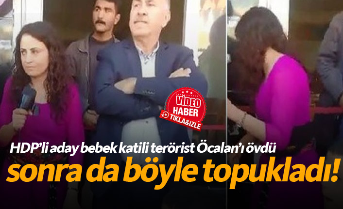 Bebek katili Öcalan'ı övdü, polisler gelince kaçmaya çalıştı!
