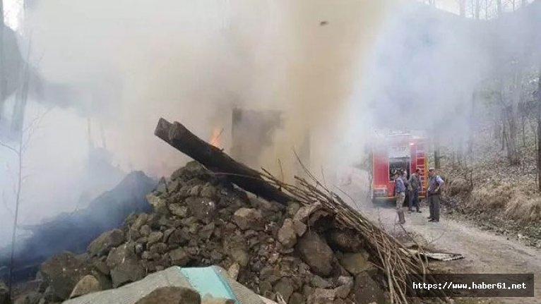 Trabzon’da depo yangını!