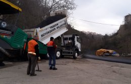 Trabzon'un o mahallesinde yeni yollar açıldı