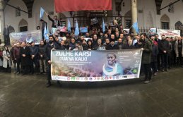 Sabah namazında Doğu Türkistan için buluştular