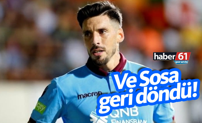 Ve Sosa geri döndü