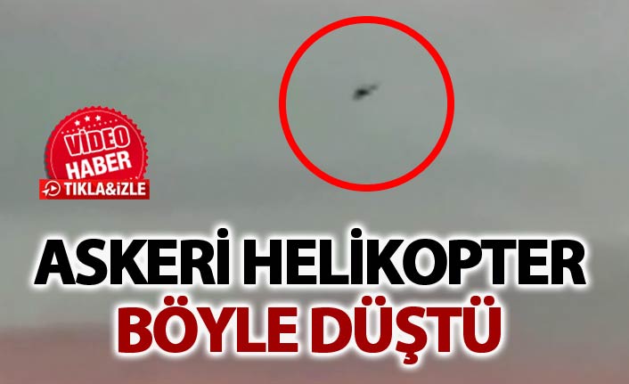 İstanbul'da helikopterin düşme anı kamerada