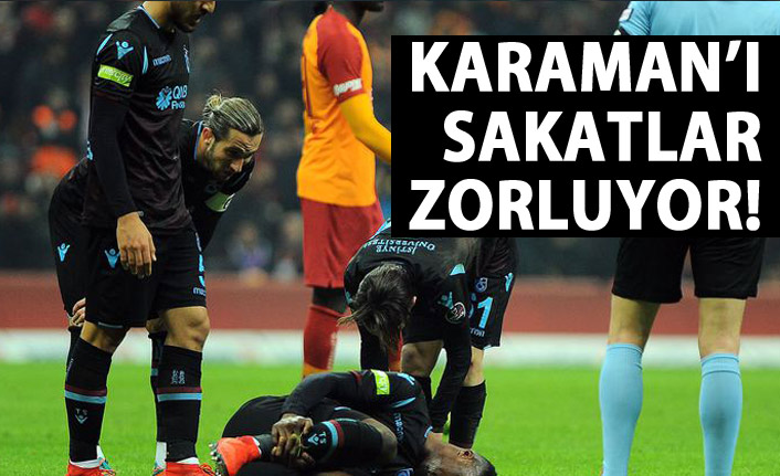 Trabzonspor'da gündem sakatlar!