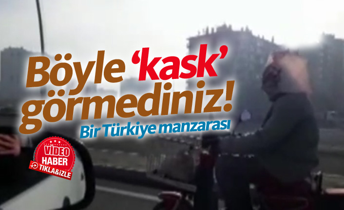 Böyle kask görmediniz!