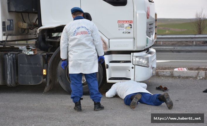 TIR şoförünün acı ölümü 