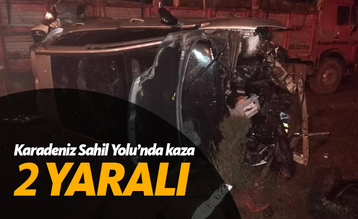Görele'de Korkunç Kaza! Otomobil Takla Atıp Kamyona Çarptı: 2 Yaralı