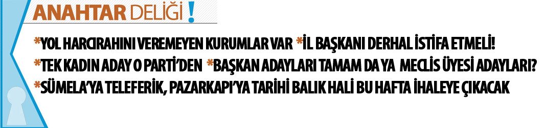 Anahtar Deliği 18.02.2019