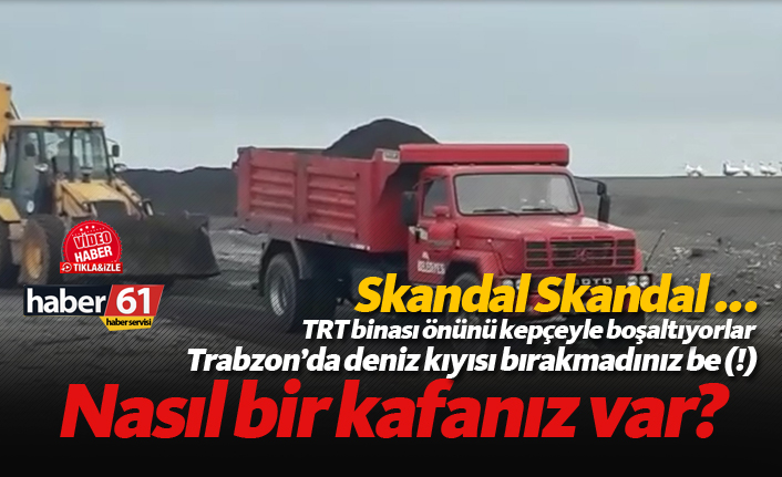 Skandal... TRT binası önünü kepçeyle boşaltıyorlar