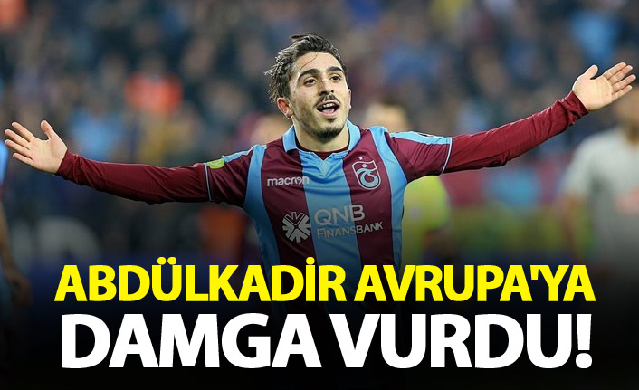 Abdülkadir, Avrupa'ya damga vurdu!