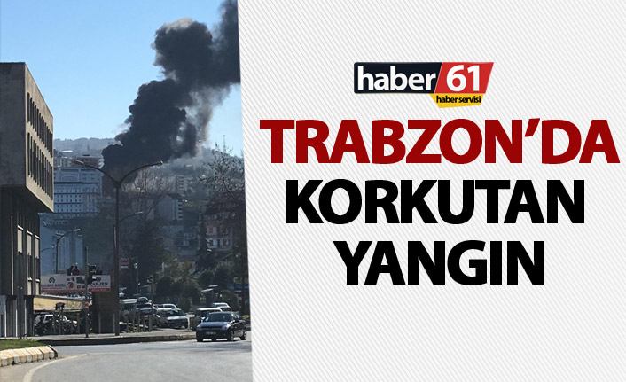 Trabzon’da kız yurdu yakınındaki yangın kısa sürede söndürüldü