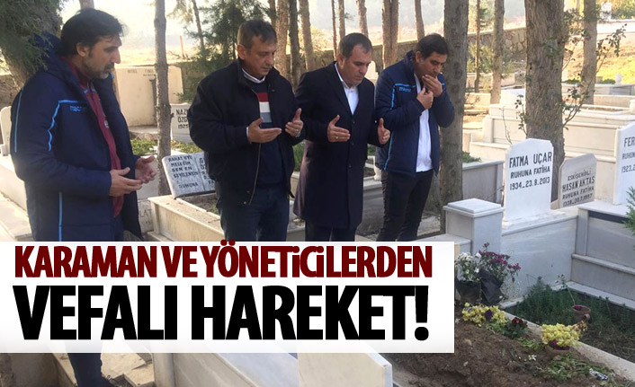 Trabzonspor'dan eski futbolcusunun kabrine ziyaret