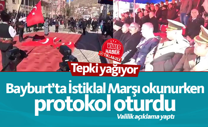 Bayburt'ta İstiklal Marşı krizi!