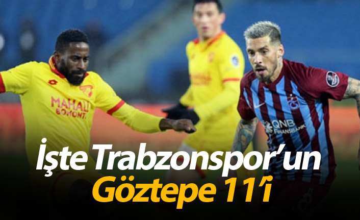 İşte Trabzonspor’un Göztepe 11’i