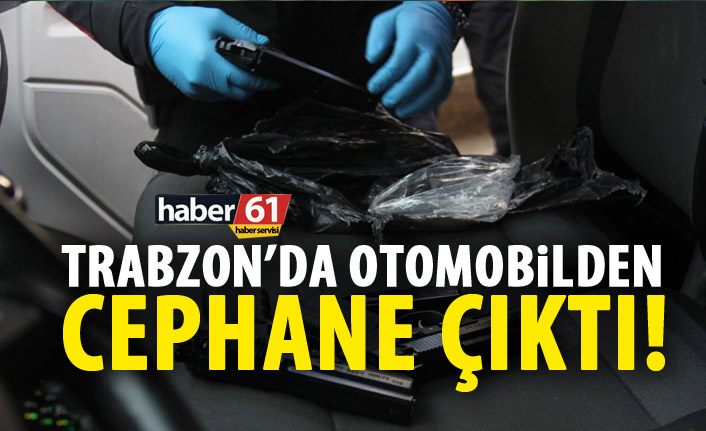 Trabzon’da yakalanan araçta cephane çıktı!